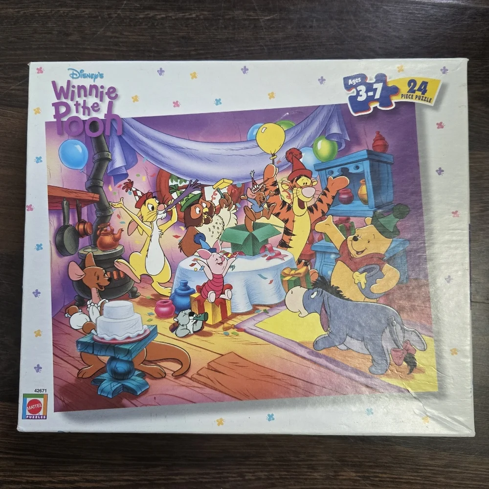 Vintage 1990s Disney Winnie the Pooh 24-Piece Puzzle